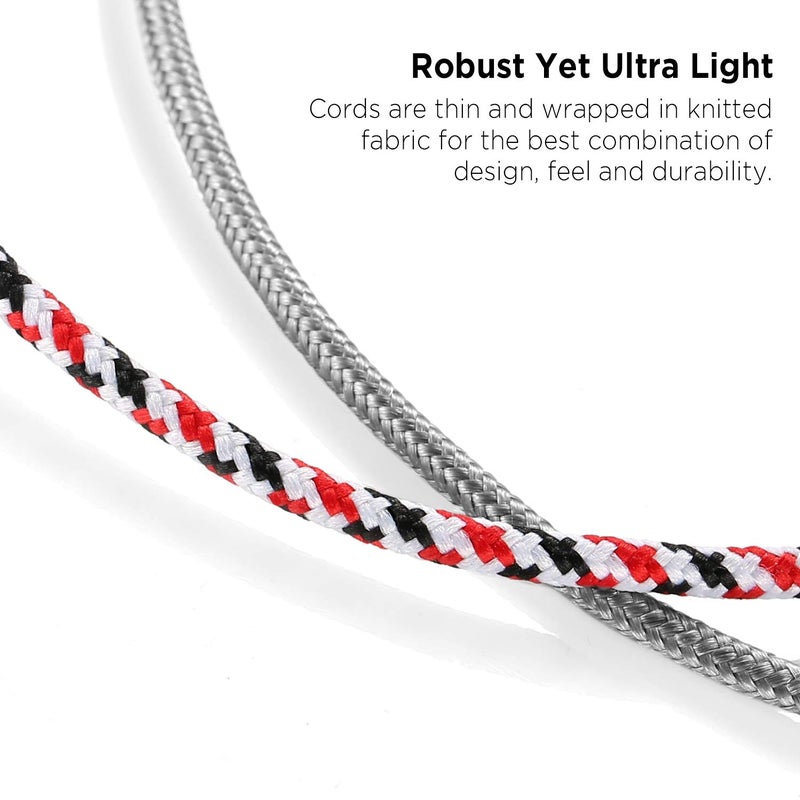 DUKABEL Headphone Splitter, AUX Splitter Cable for Headset Knitted 3.5mm Splitter 2-Way Audio Splitter Stereo Audio Y Cable Produces Equal Audio Output for Headphones Earphones Speakers Joy Series - Image 5